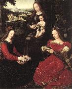 BENSON, Ambrosius Virgin and Child with Saints oil
